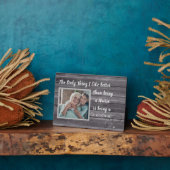 Meilleur cadeau ! Plaque photo Nurse-Grand-mère (Côté)