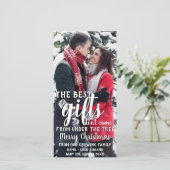 Meilleur Cadeau Sous La Faire-part De Grossesse Ar (Debout devant)