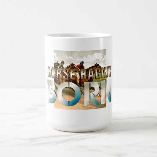 Meilleur Café Course de Chevaux Né Mug (Centre)