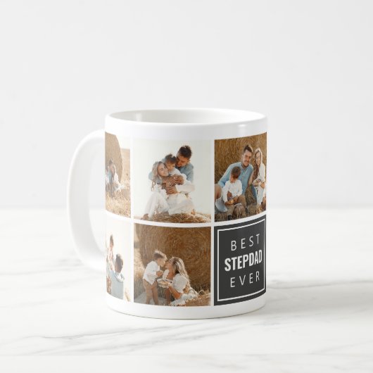 Meilleur café Stepdad Jamais Mug (Devant gauche)