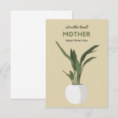 Meilleur Carte de remerciements de la fête des mèr (Devant / Derrière)