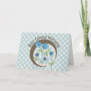 Meilleur Carte de remerciements d'instructeur clin