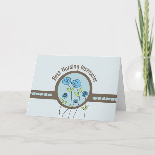 Meilleur Carte de remerciements d'instructeur en s (Devant)
