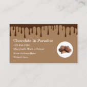 Meilleur Carte de visite à thème au chocolat (Devant)