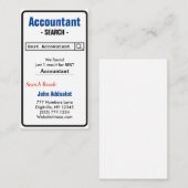 Meilleur Carte de visite comptable (Devant / Derrière)