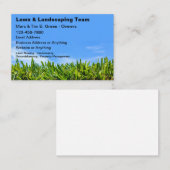 Meilleur Carte de visite De Pelouse Et Paysagère (Devant / Derrière)