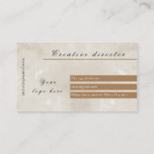 Meilleur carte de visite de personnaliser de marbr (Dos)