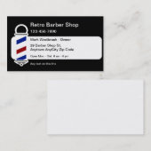 Meilleur Carte de visite de salon de coiffure rétr (Devant / Derrière)