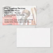 Meilleur Carte de visite de service de plomberie (Devant / Derrière)