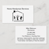 Meilleur Carte de visite Handyman simple (Devant / Derrière)