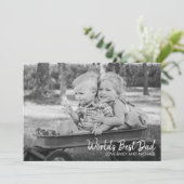 Meilleur Carte photo de Fête des pères papa du mon (Debout devant)