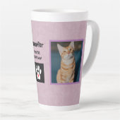 Meilleur Cat Maman jamais | Nom/Photos Mug en latt (Angle droit)