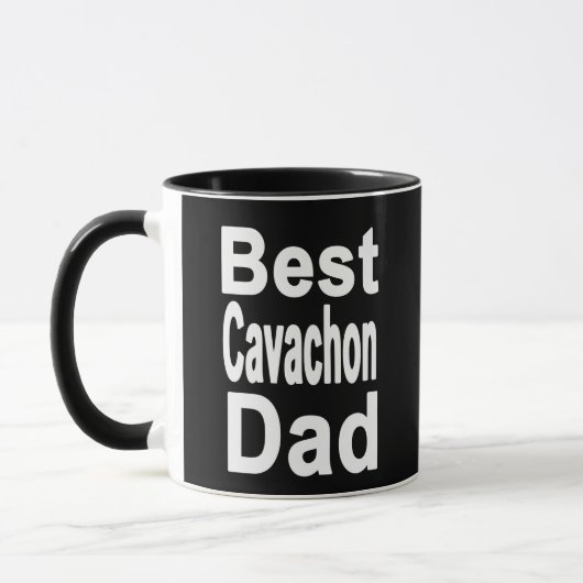 Meilleur Cavachon Papa Mug (Gauche)