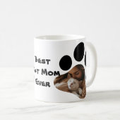 Meilleur chat Maman Ever Mug - Custom Empreinte de (Devant droit)