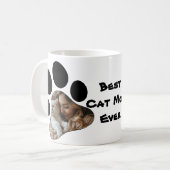 Meilleur chat Maman Ever Mug - Custom Empreinte de (Devant gauche)