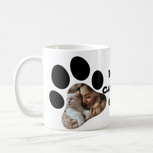 Meilleur chat Maman Ever Mug - Custom Empreinte de (Gauche)