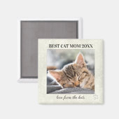 Meilleur chat Maman Fête des Mères Magnet photo (Recto/Verso)