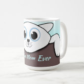 Meilleur chat maman Jamais café Mug (Devant droit)