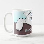 Meilleur chat maman Jamais café Mug (Gauche)