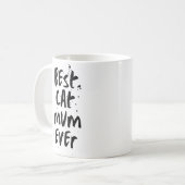 Meilleur chat Maman Jamais Moderne Simple Mug tend (Devant gauche)