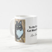 Meilleur chat Maman Jamais Photo Mug (Devant gauche)