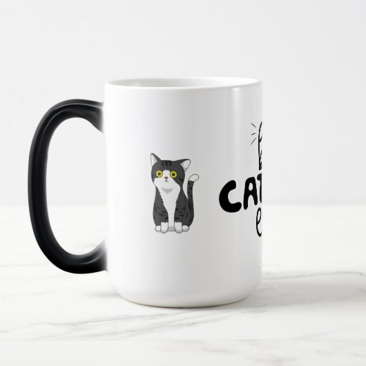 Meilleur chat Maman Mug magique (Gauche)