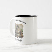 Meilleur Chat Maman Ornate Bordure Mug (Devant gauche)