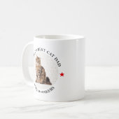Meilleur Chat Papa aime Whiskers Mug (Devant gauche)