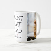 Meilleur chat Papa Café Mug (Devant droit)