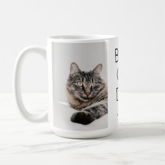 Meilleur chat Papa Café Mug (Gauche)
