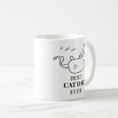Meilleur Chat Papa Jamais Café Mug (Devant droit)