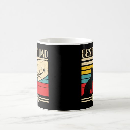 Meilleur Chat Papa Jamais Café Mug (Centre)