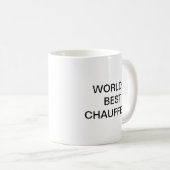 Meilleur chauffeur de café Mug (Devant droit)