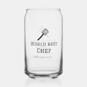 Meilleur chef du monde ajouter nom texte cuisine m (Verso)