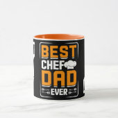 Meilleur chef et papa Jamais Café Mug (Centre)