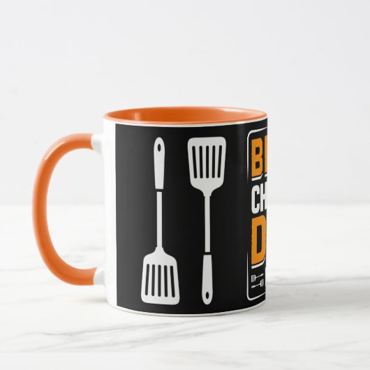 Meilleur chef et papa Jamais Café Mug (Gauche)