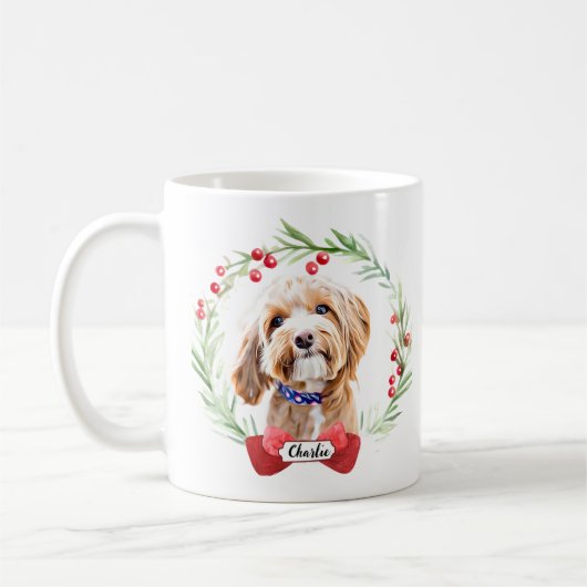 Meilleur chien dans une tasse de café en couronne (Gauche)
