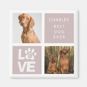 Meilleur Chien Ever   Aimant Photo Personnalisé