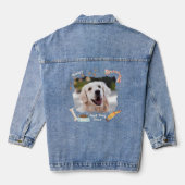 Meilleur chien jamais photo denim veste (Verso)