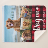 Meilleur Chien Jamais Red Buffalo Plaid Photo Coll (Devant (Horizontal))