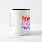 Meilleur chien maman jamais Mug (Devant gauche)