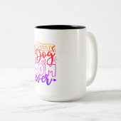 Meilleur chien maman jamais Mug (Devant droit)