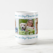 Meilleur Chien Maman Jamais Photo Collage Café Mug (Centre)