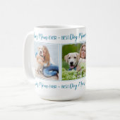 Meilleur Chien Maman Jamais Photo Collage Café Mug (Devant gauche)
