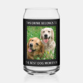 Meilleur Chien Maman Jamais Photo Noir (Recto)