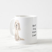 Meilleur Chien Maman, Labradoodle/Cockapoo Mug (Devant gauche)