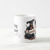 "Meilleur chien maman/papa jamais" cadeau Mug pers (Centre)