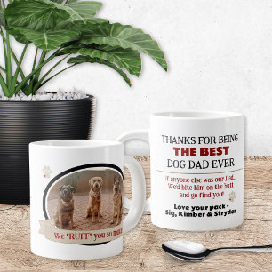 Meilleur Chien Papa Jamais Drôle Mug Café avec Pho
