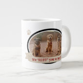 Meilleur Chien Papa Jamais Drôle Mug Café avec Pho (Devant droit)