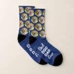 Meilleur Chien Papa Jamais Personnalisé Blue Pet P<br><div class="desc">Meilleur papa dog ! Surprise the dog lover whetherits a birthday, Fathers day ou Christmas with these super cute pet photo over print socks. They'll be a favorite de tout ce qui est stupide, et dog dads. Customize these dog photo socks with your pups favorite photo. COPYRIGHT © 2022 Judy...</div>